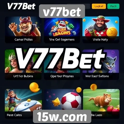 A diversidade de jogos oferecidos pelo v77bet